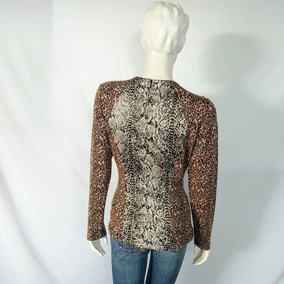Wren Multi Animal Print Long Sleeve Top - Picture 5 of 8